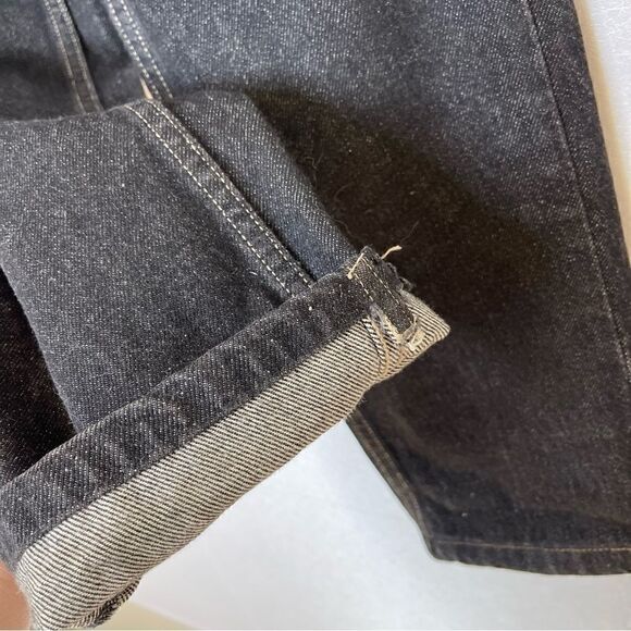 Guess Vintage High Waist Straight Leg Jeans Black 31 - Picture 9 of 9